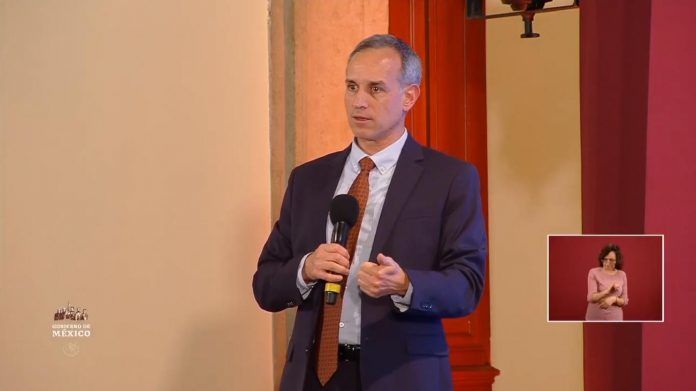 Dr. Hugo López-Gatell durante el reporte de este jueves
