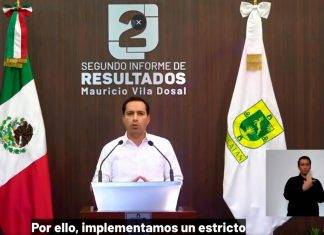 Vila informa a yucatecos las acciones de su segundo año de gestión, de forma virtual