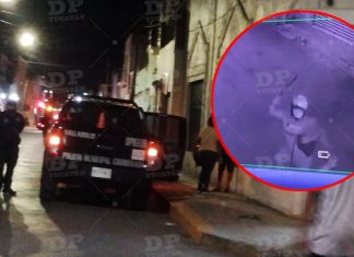 Valladolid: Captan violento asalto con machete a una pareja yucateca cuando salía de la iglesia (video)