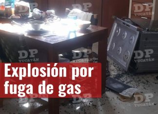 Dramática explosión de estufa y fuga de gas en centro de Mérida