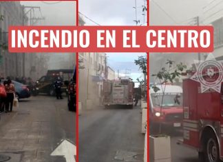 Incendio en bodega del Centro de Mérida: evacuan la zona y cierran calles (videos)