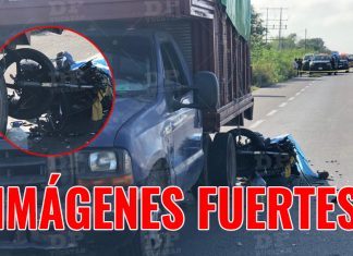 Muere motociclista tras chocar contra camión estacionado en la vía Acanceh- Tepich Carrillo