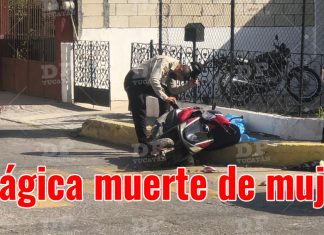 Motociclista muere tras pasarse el alto y chocar contra un camión, en el Centro de Mérida