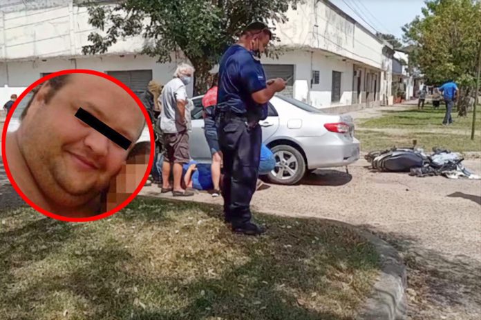 Abuelito arrolla a un motociclista; era su hijo