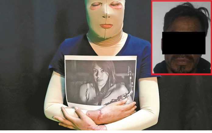 En recuadro, Ponciano, uno de los autores materiales del terrible ataque contra María Elena