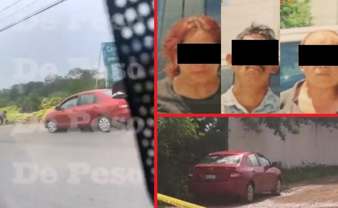 A la izquierda, el video que ha sido clave en el caso. Y abajo, el auto abandonado