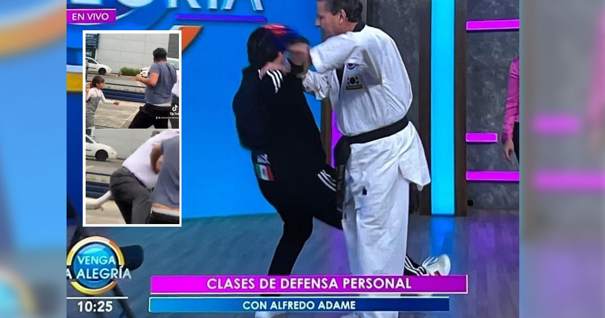 Alfredo Adame da 'cátedra' de defensa personal ¡en televisión nacional!