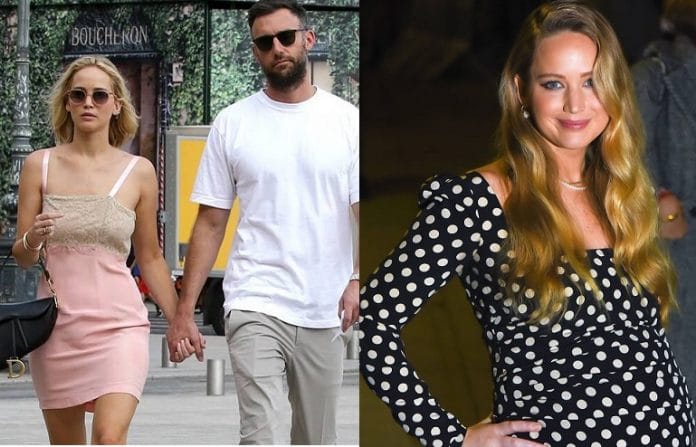 Jennifer Lawrence se convierte en mamá gracias a su relación con Cooke Maroney.