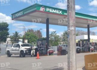 Inmovilizan gasolinera de Motul cuyos litros no eran de a litro