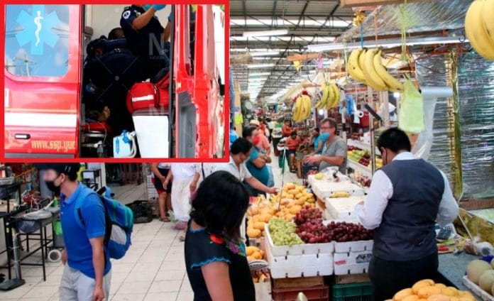 Una bebé de siete meses pudo haber muerto por atragantamiento en el mercado San Benito, pero le salvaron la vida.