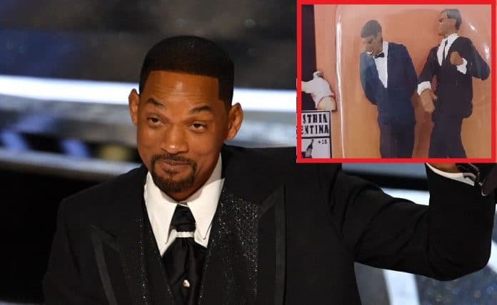 Algunos criticaron que el juguete de Will Smith con Chris Rock se venda aparte del juguete del Oscar.