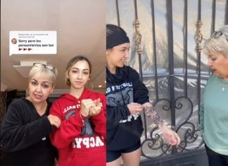 Se viraliza chava presumiendo tatuaje a su mamá molesta (video)