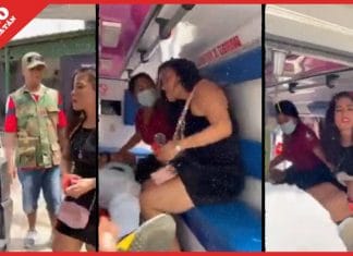 Mujer sube a ambulancia a golpear a novio lesionado, por no darle la clave del celular