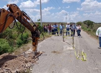 Se abre un socavón en una carretera de Tizimín; sospechan que es un cenote