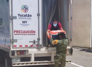 Arriban casi 12 mil dosis contra Covid para sector Salud Las vacunas contra el Covid para personal de Salud, Defensa Nacional, Marina y arriibaron a Yucatán pasadas las 13 horas de este domingo.