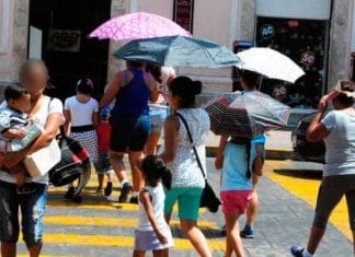 De nada sirvió la lluvia. Hasta 38 grados hubo hoy en Mérida, y mañana, lo mismo