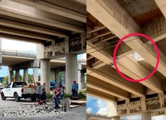 Reparan puente de Periférico de Mérida, en salida a Xmatkuil En algunos medios se dijo que el puente se había desfondado parcialmente, cuando en realidad solo se trataba de labores de mantenimiento preventivas.