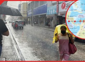 Lluvias intensas en Yucatán ante el paso de un posible ciclón tropical