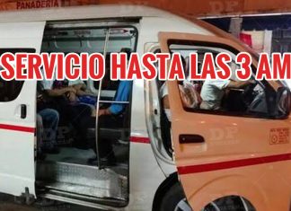 Mérida: ‘Combis’ del FUTV tendrán nuevo servicio nocturno hasta las 3 de la madrugada