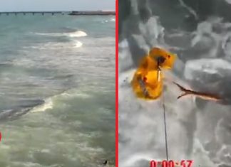 Con dron salvan vida a niño que se ahogaba (video)