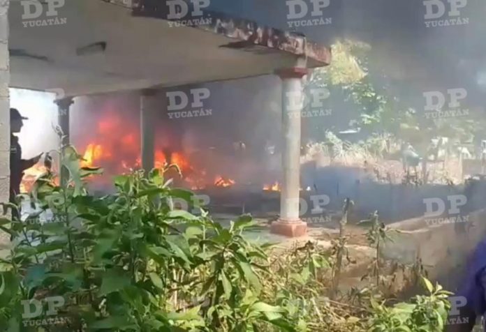 Quema de basura se sale de control y se arma el infierno