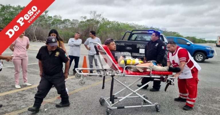 Se salvan por muy poco de ser aplastados en la Tetiz-Kinchil