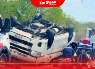 ¡Bajo la lupa! ATY lanza operativo de ‘vans’ tras volcadura en carretera Mérida-Campeche