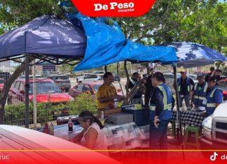 Ayuntamiento de Mérida retira puestos de comida sin permiso en vía pública