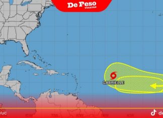 Nace la tormenta tropical Gabrielle en el Atlántico Central