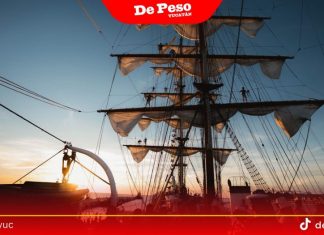 Se forman largas filas para conocer el Buque Escuela Cuauhtémoc en Progreso