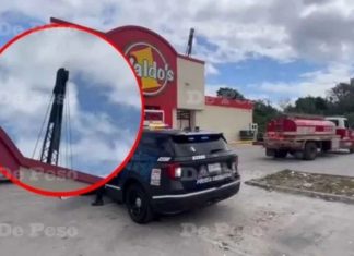 Muere prensado ayudante de maquinaria en Playa del Carmen