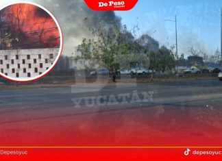 Gran incendio en bodega del Periférico, cerca de motel