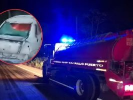 Fallece calcinado en accidente en Bacalar