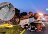 Fallece prensado en volcadura en carretera de Bacalar