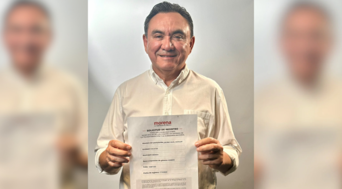 Liborio Vidal se registra en proceso interno de Morena: ‘Aceptaré lo que la militancia decida’